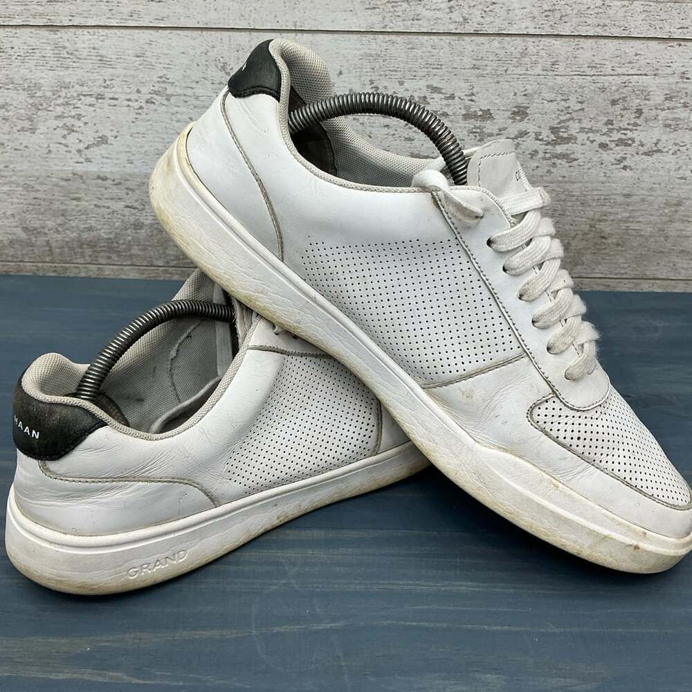 Cole Haan Grand Crosscourt White Leather Sneaker Size 10.5M C33987
